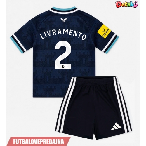 Lacne Dětský Futbalové dres Newcastle United Tino Livramento #2 2026-27 Krátky Rukáv - Preč (+ trenírky)